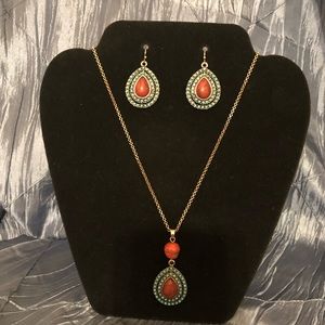 Necklace and earring